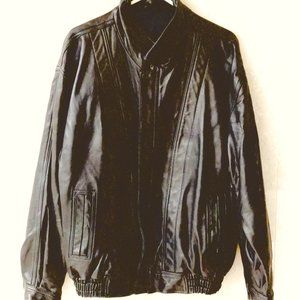 Vintage North Beach Men's Brown Leather Jacket